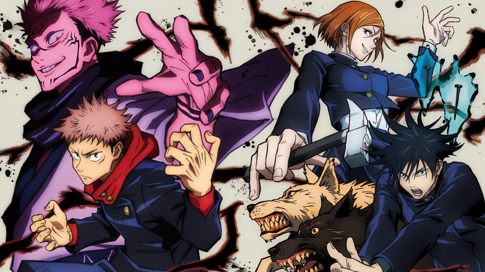 Third collage image about Jujutsu Kaisen anime miniatura